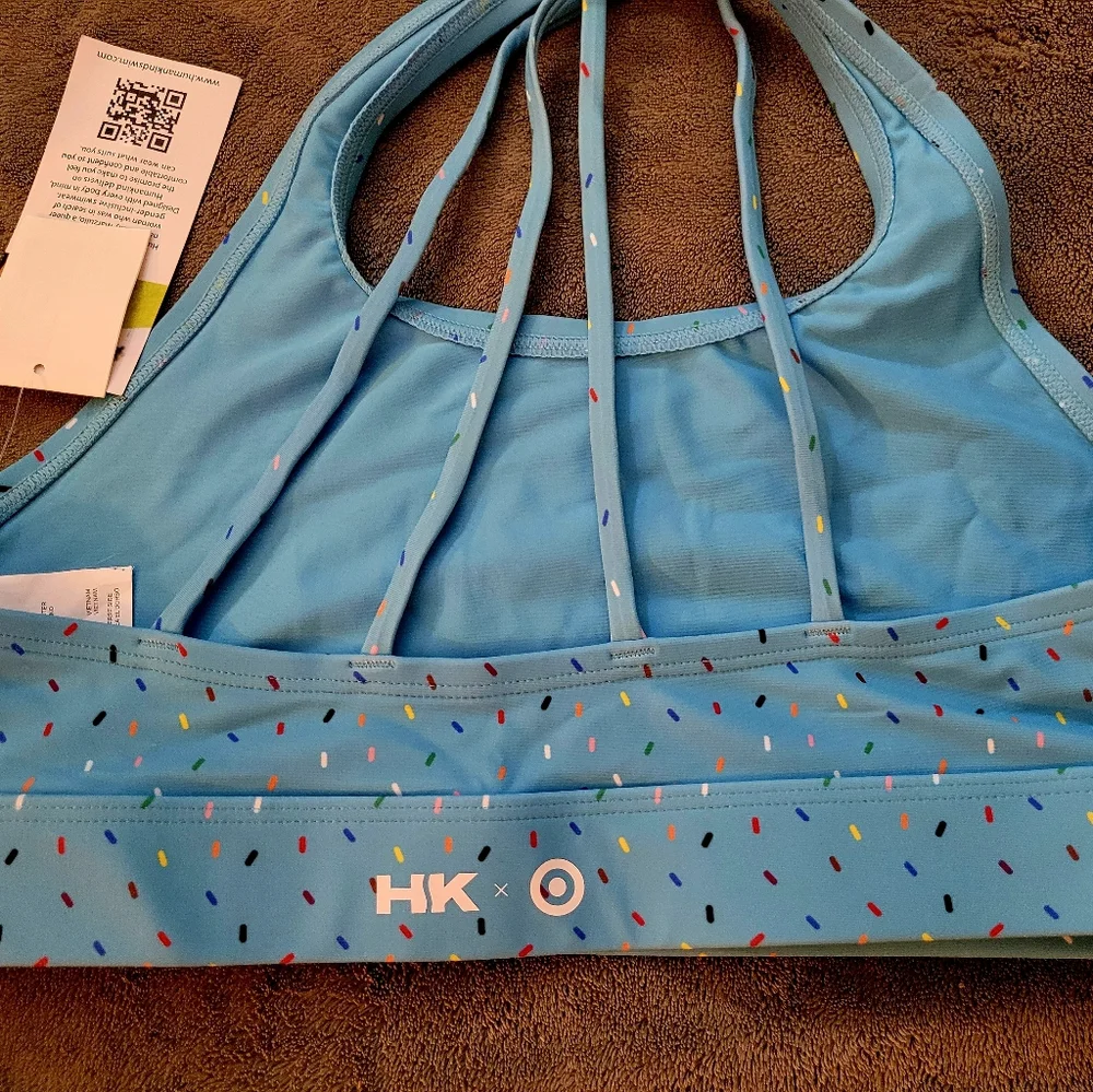 Pride Adult Humankind Swim Top - Blue Sprinkles